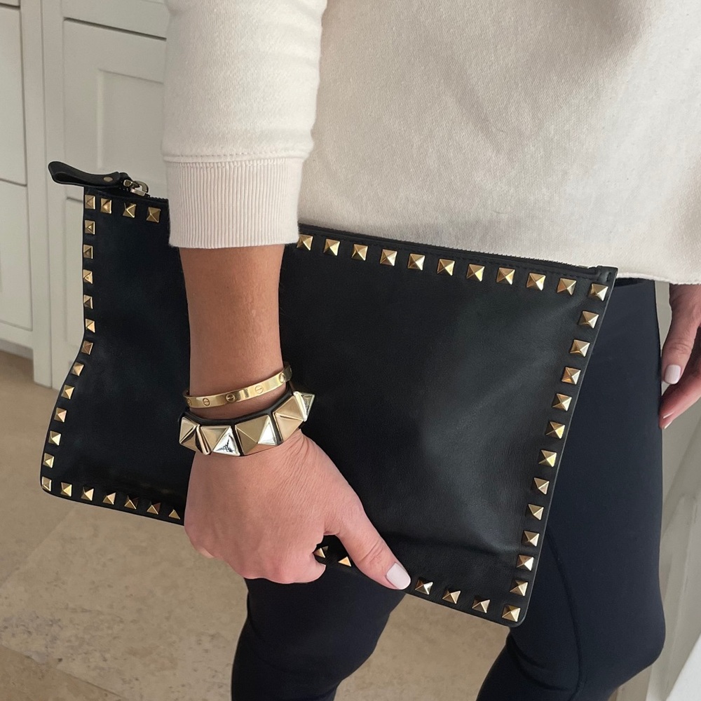 Studded Valentino clutch